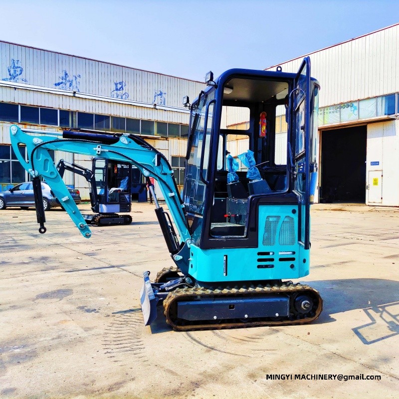 Add a fully enclosed cab to a small excavator