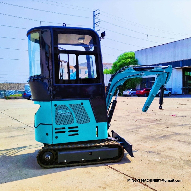 Add a fully enclosed cab to a small excavator
