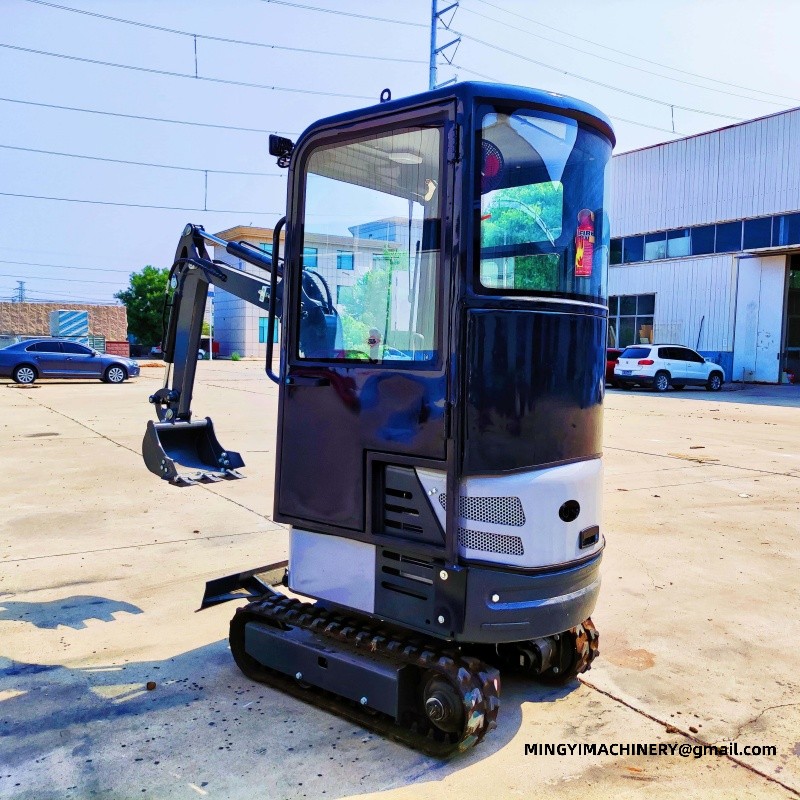Retrofitting a mini excavator factory with a cab