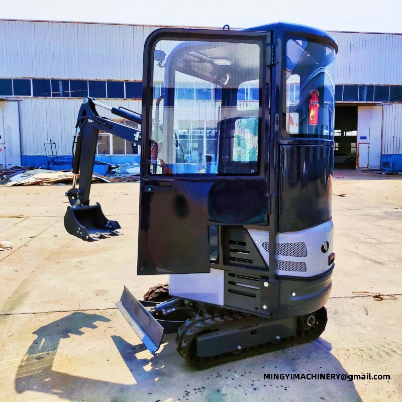 Retrofitting a mini excavator factory with a cab