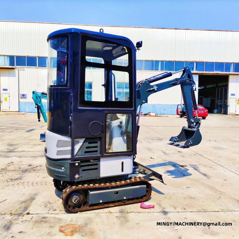 Retrofitting a mini excavator factory with a cab