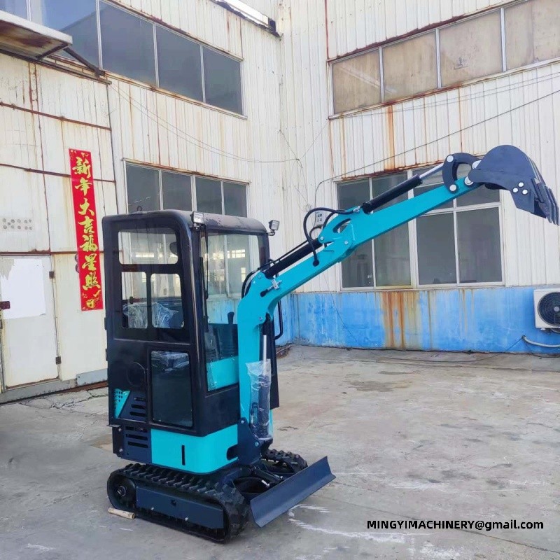 A small excavator with a enclosed cab can be used.