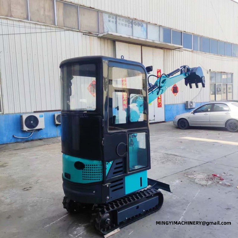 A small excavator with a enclosed cab can be used.