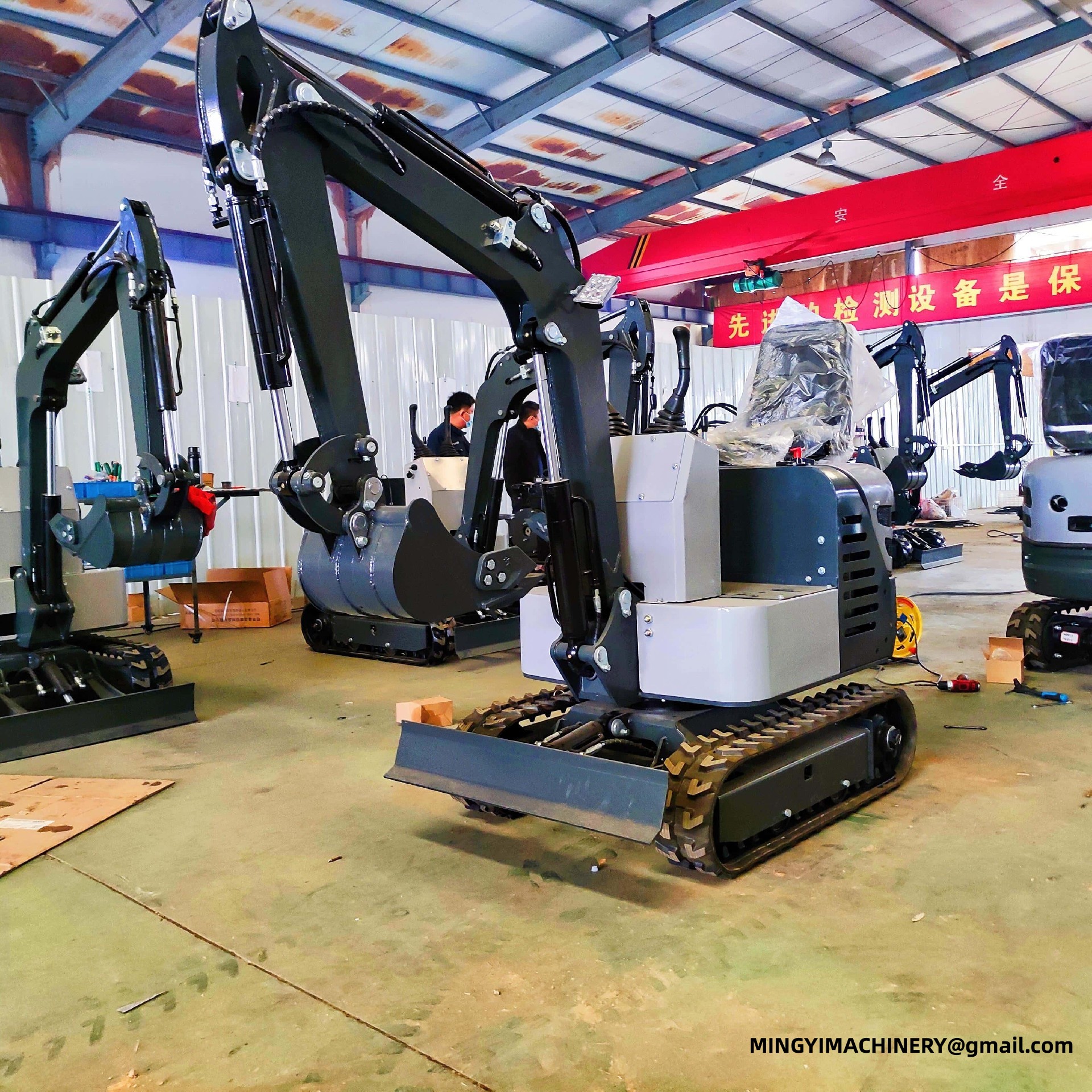 mini excavator for utility work
