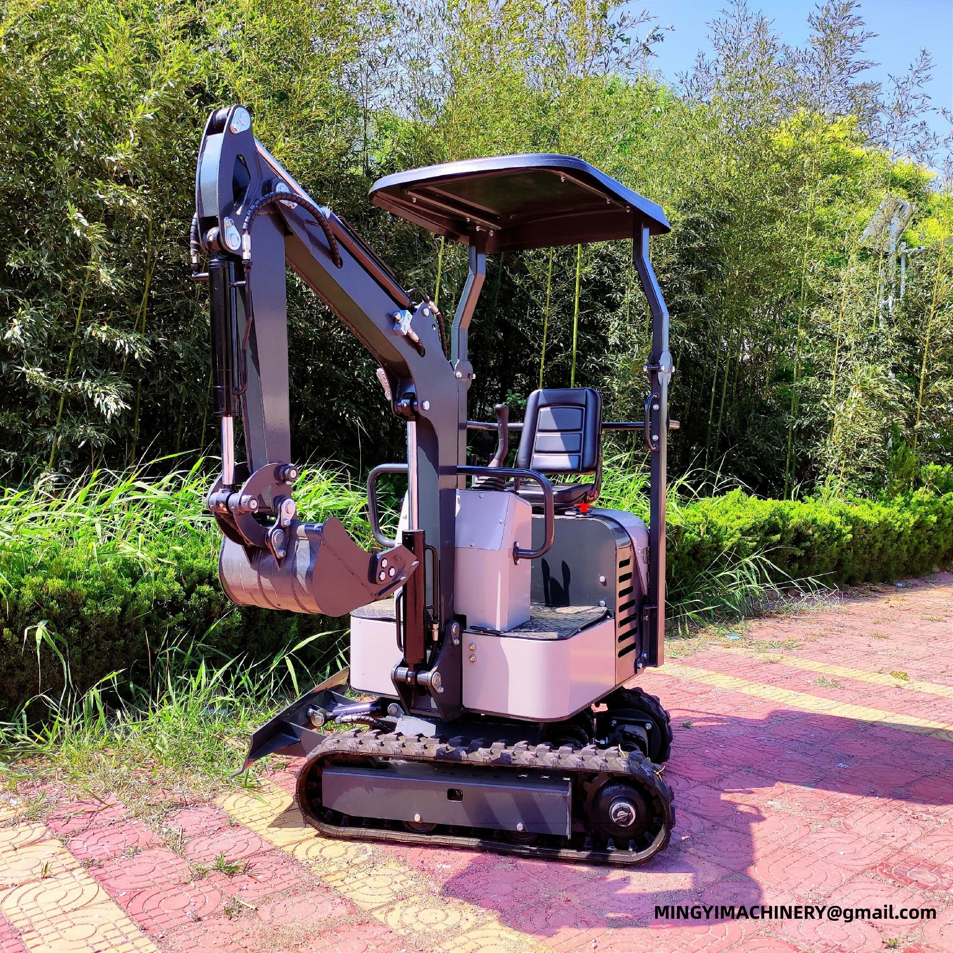 rubber track mini excavator