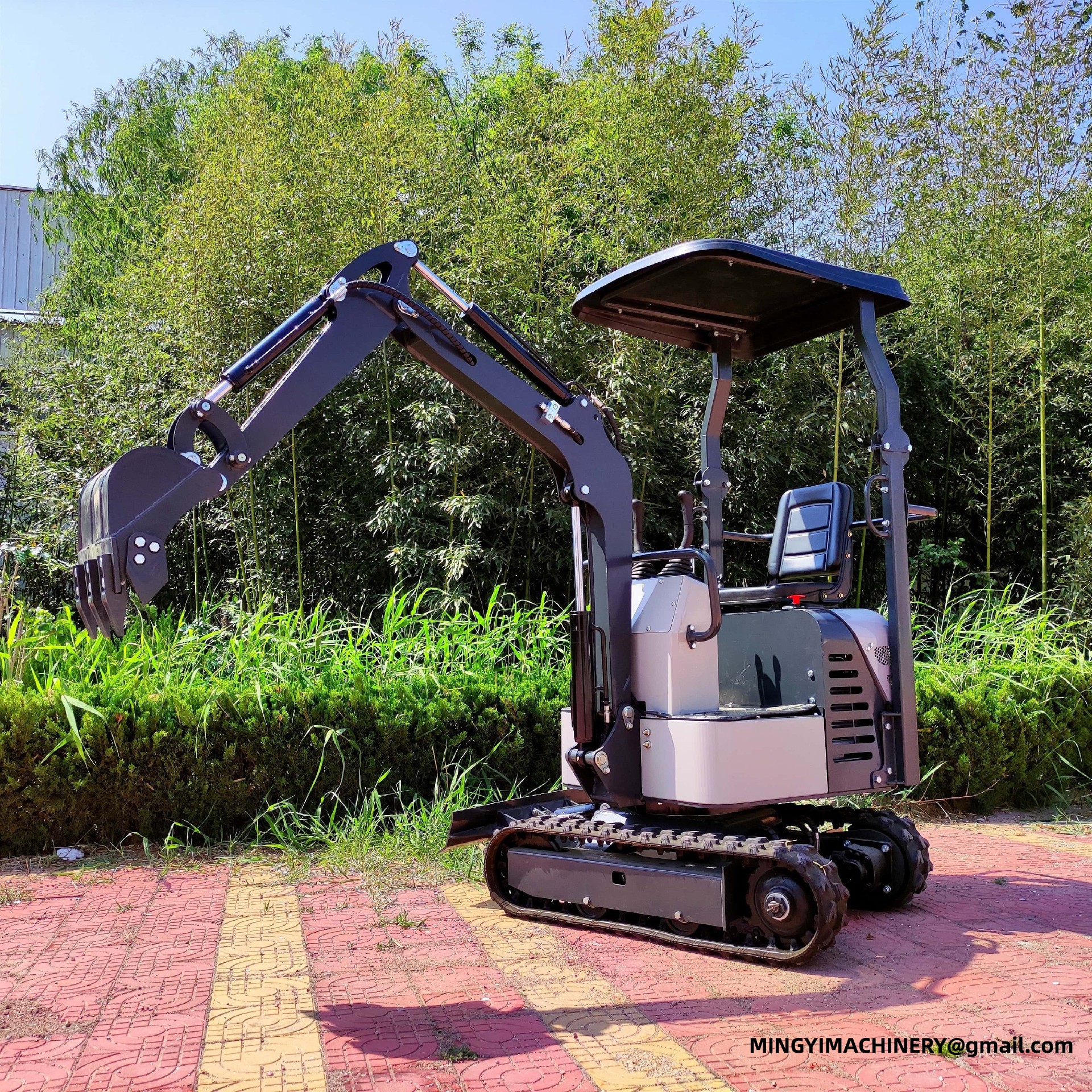 rubber track mini excavator