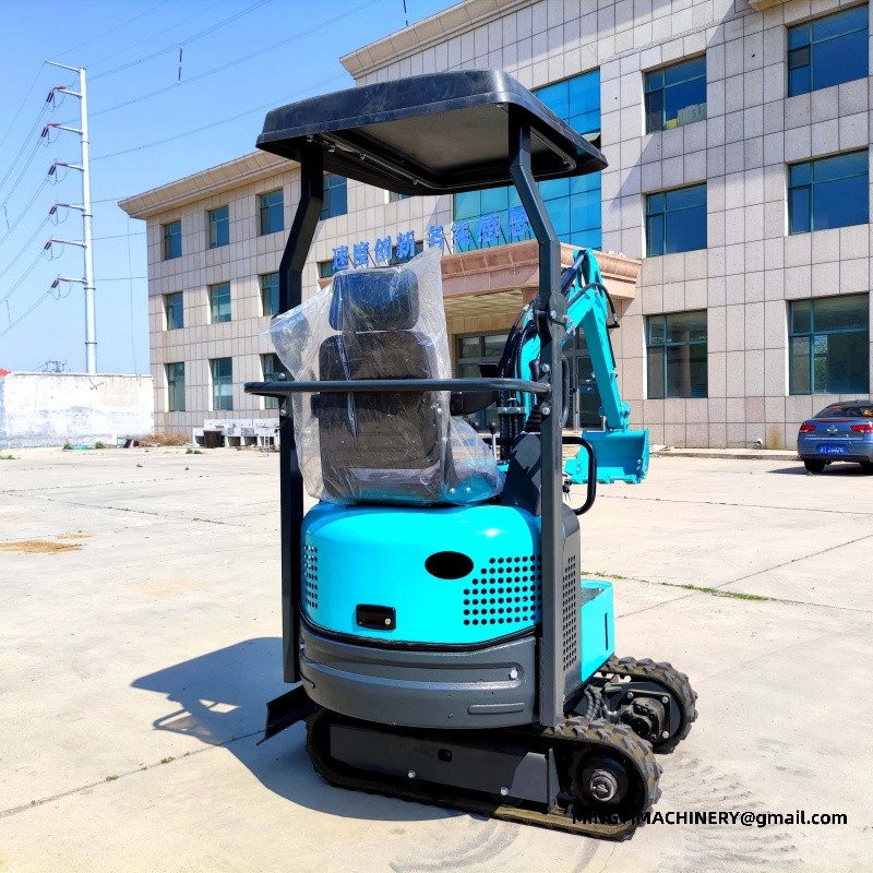 mini excavator with auger