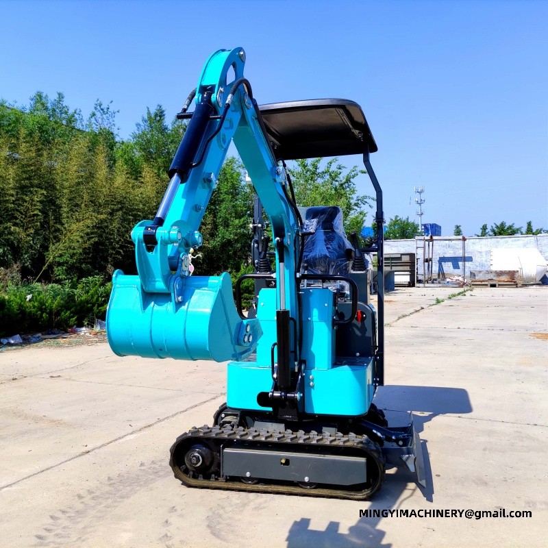 mini excavator with auger