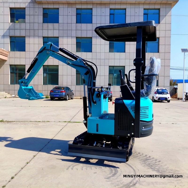 mini excavator with auger