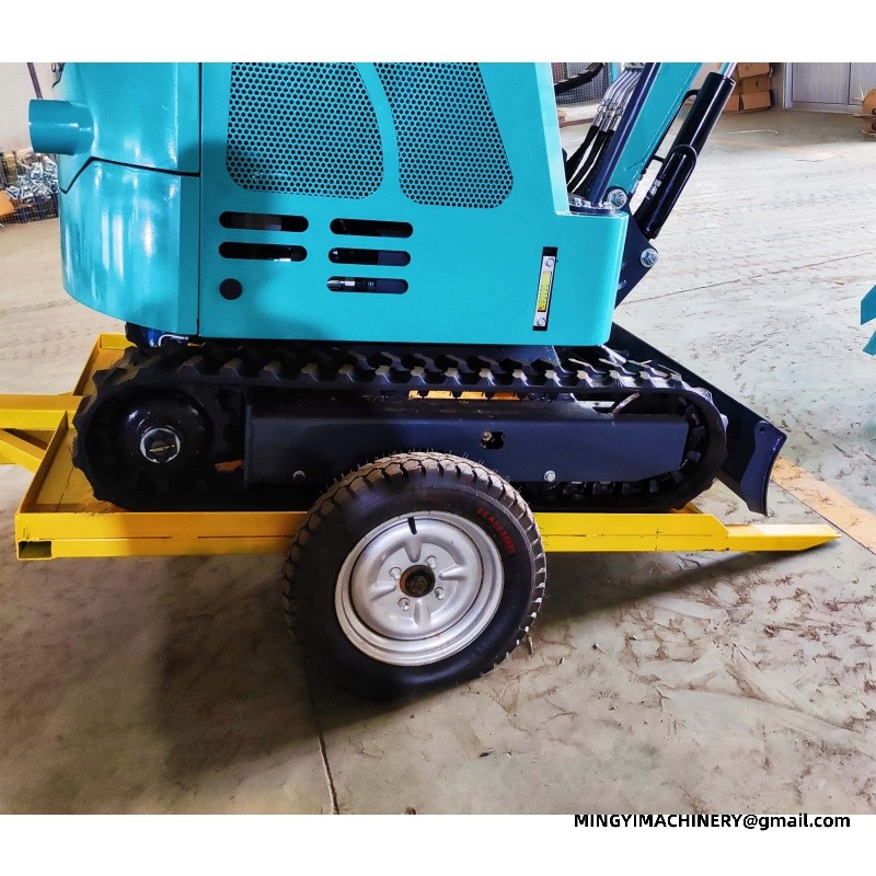 The tray transport vehicle for the mini excavator