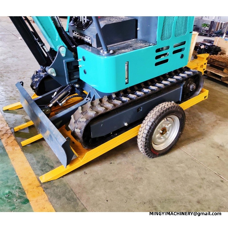The tray transport vehicle for the mini excavator
