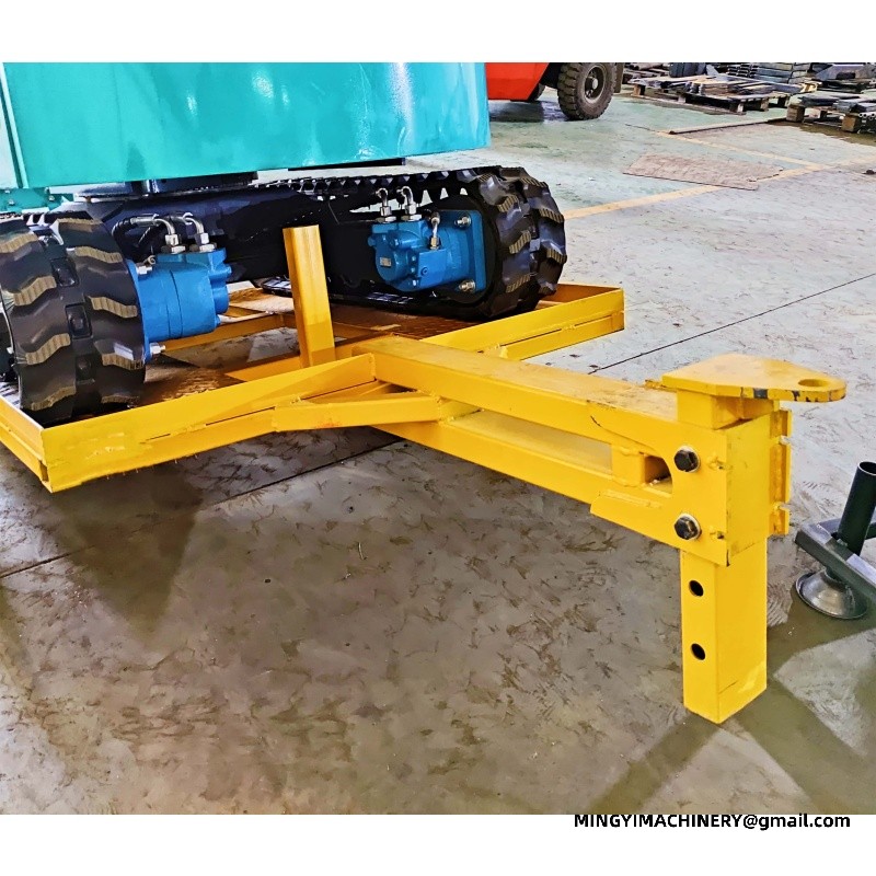 The tray transport vehicle for the mini excavator