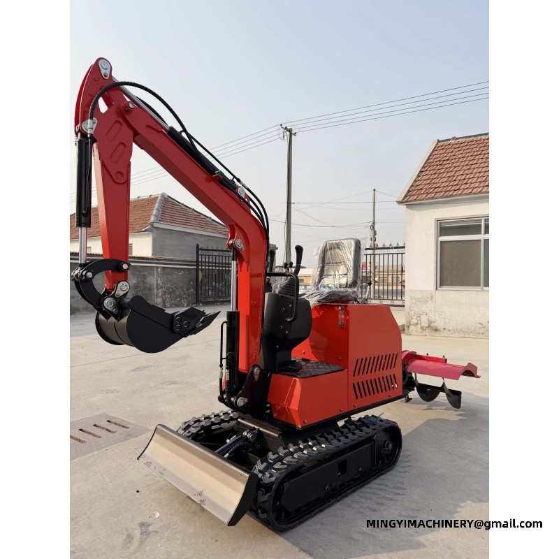 Modification of Compact Small Excavator into Rotary Plough
