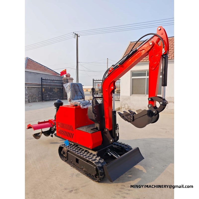 Modification of Compact Small Excavator into Rotary Plough