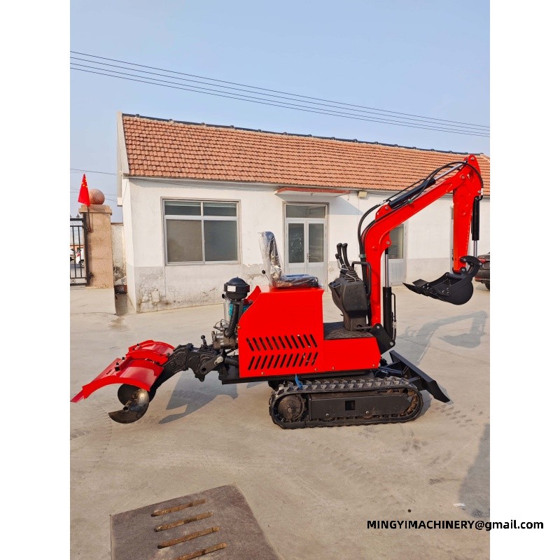 Modification of Compact Small Excavator into Rotary Plough