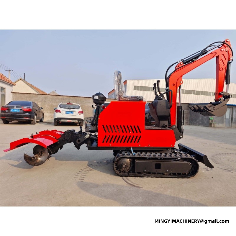 Modification of Miniature Excavator into Tractor