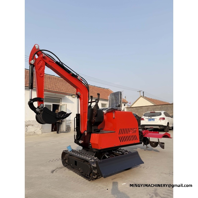 Modification of Miniature Excavator into Tractor