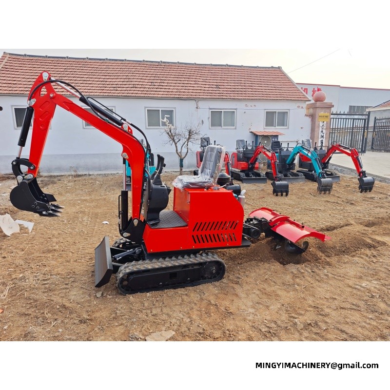 Modification of Miniature Excavator into Tractor