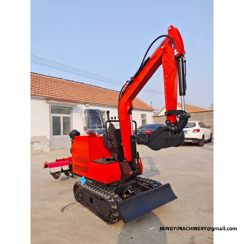 Modification of Miniature Excavator into Tractor