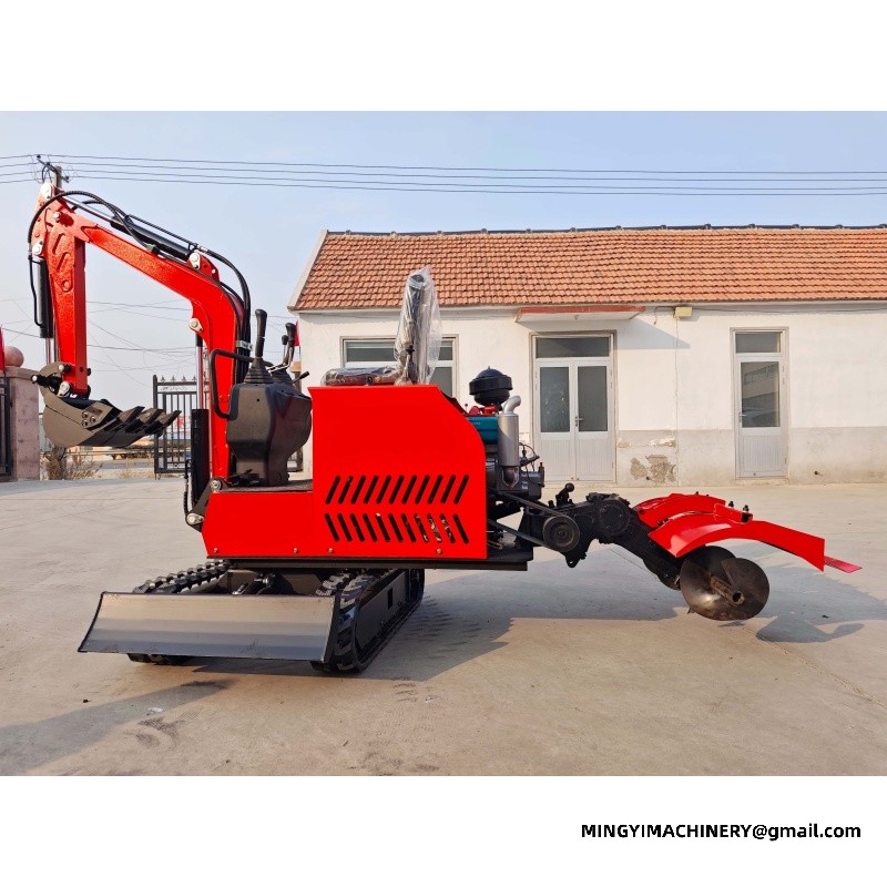 Modification of Miniature Excavator into Tractor