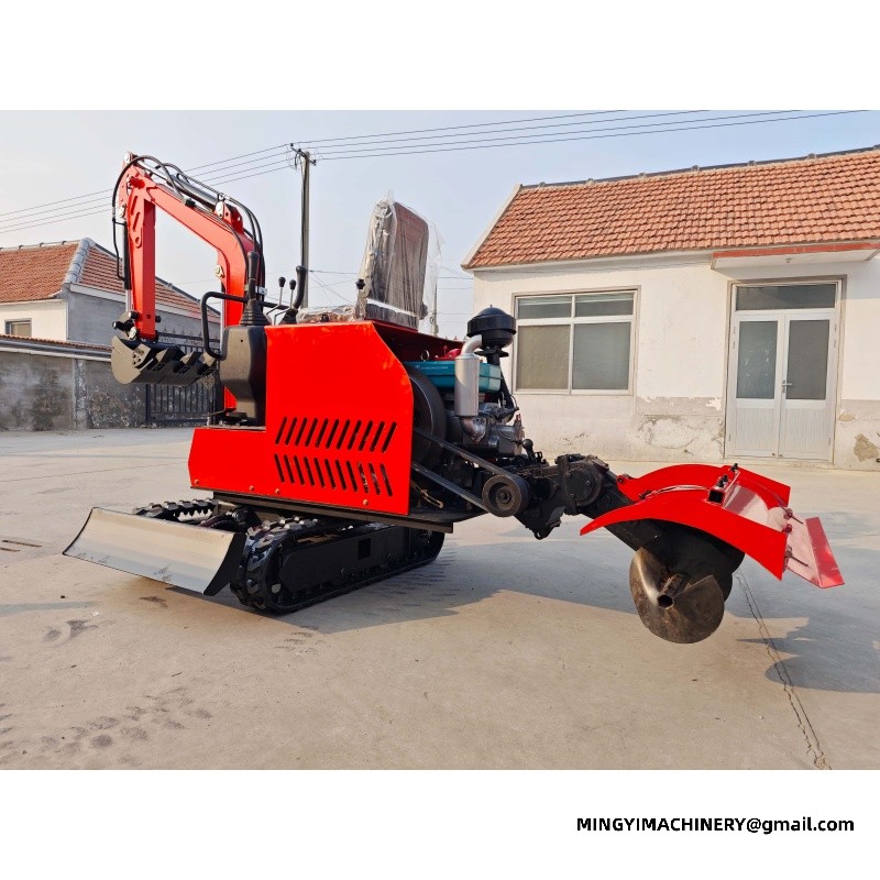 Modification of Miniature Excavator into Tractor