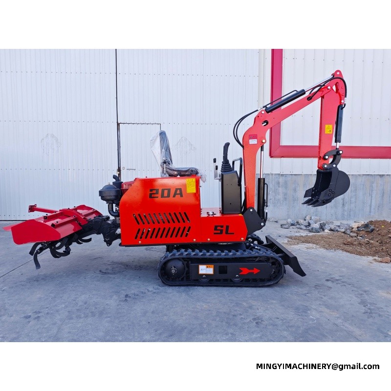 mini excavator for gardening