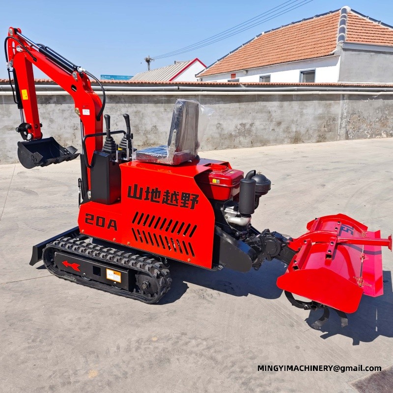mini excavator for gardening