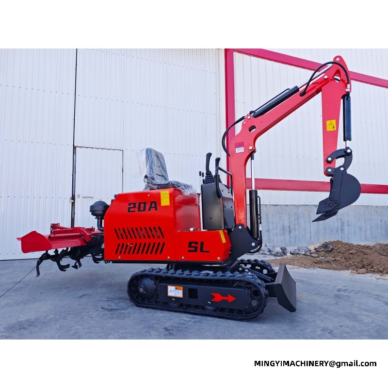 Modification of Excavator to Rotary Plough