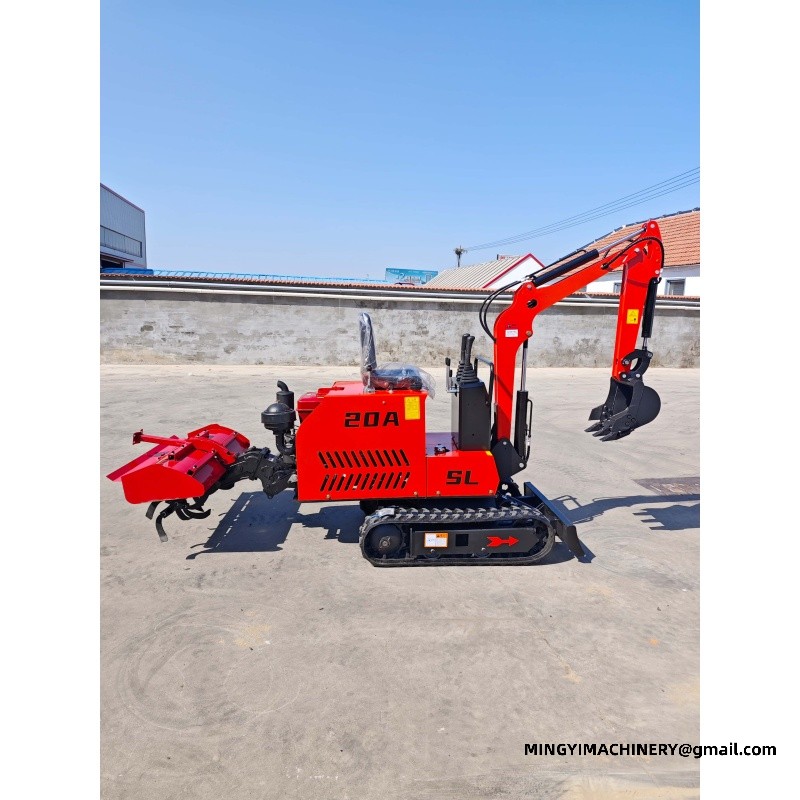 Modification of Excavator to Rotary Plough