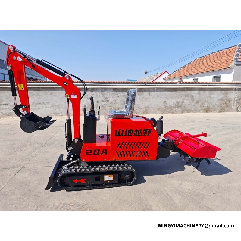 Modification of Excavator to Rotary Plough