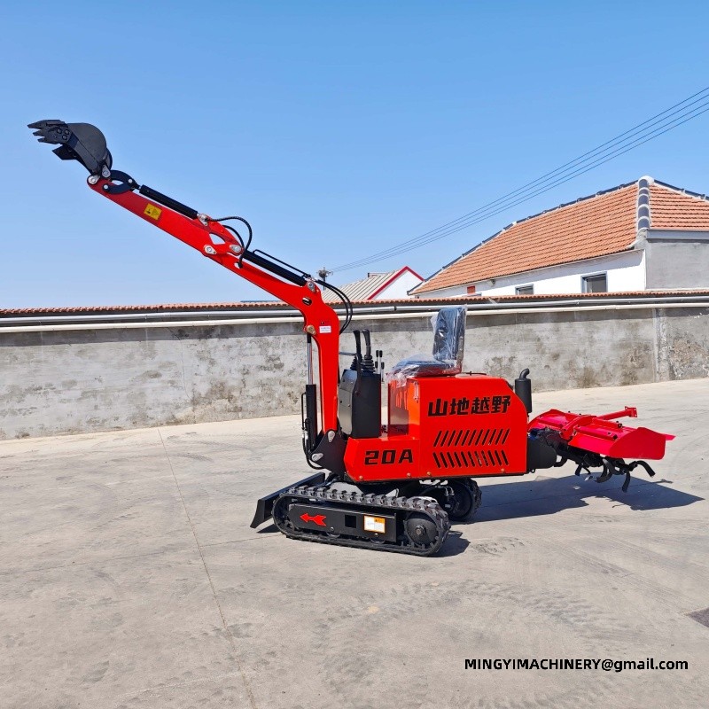 Modification of Excavator to Rotary Plough