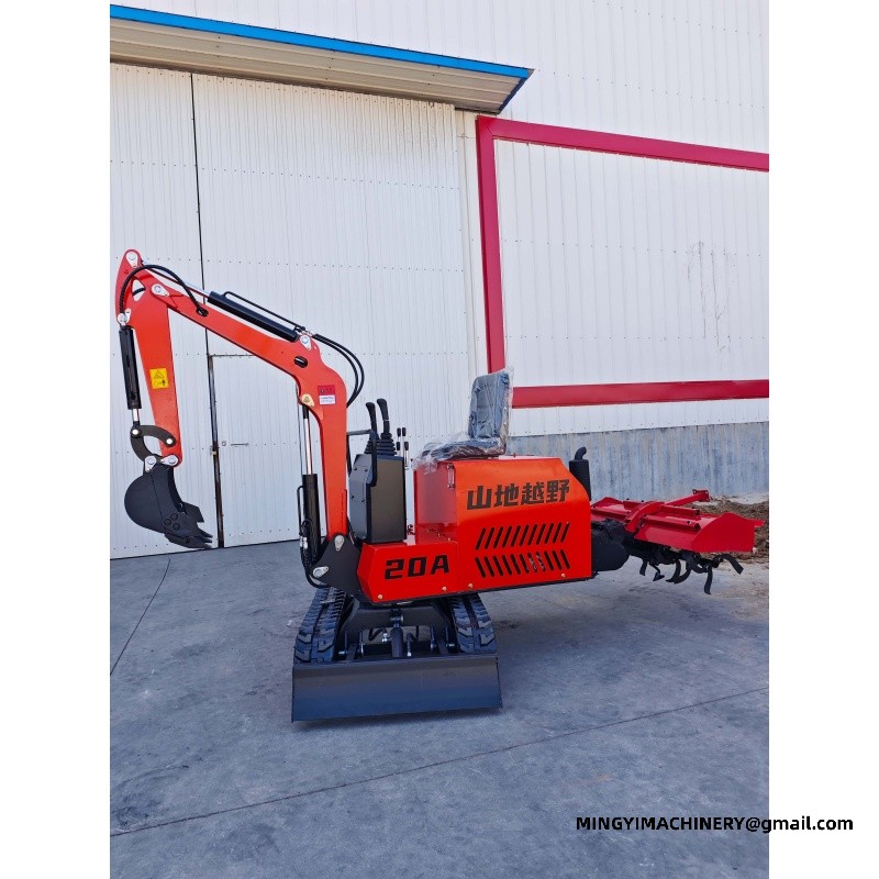 Modification of Excavator to Rotary Plough