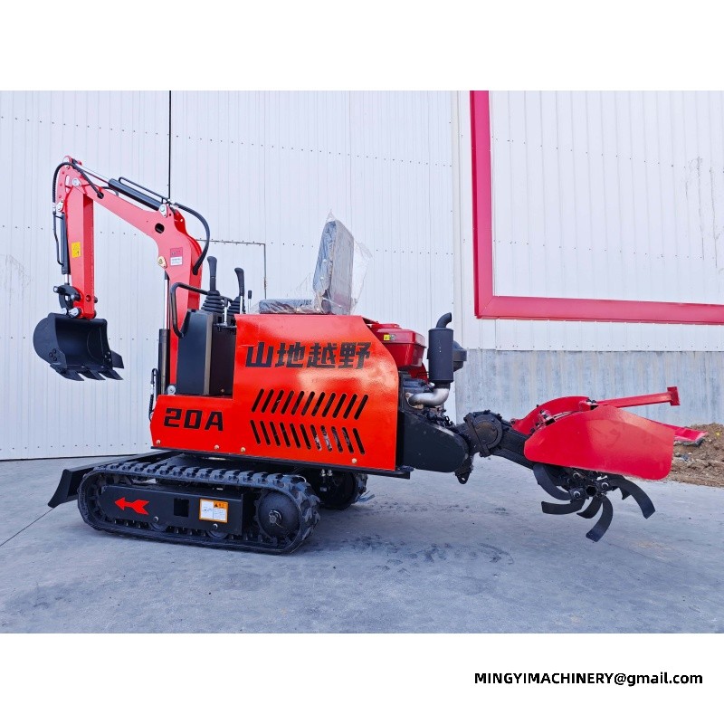 Modification of Excavator to Rotary Plough