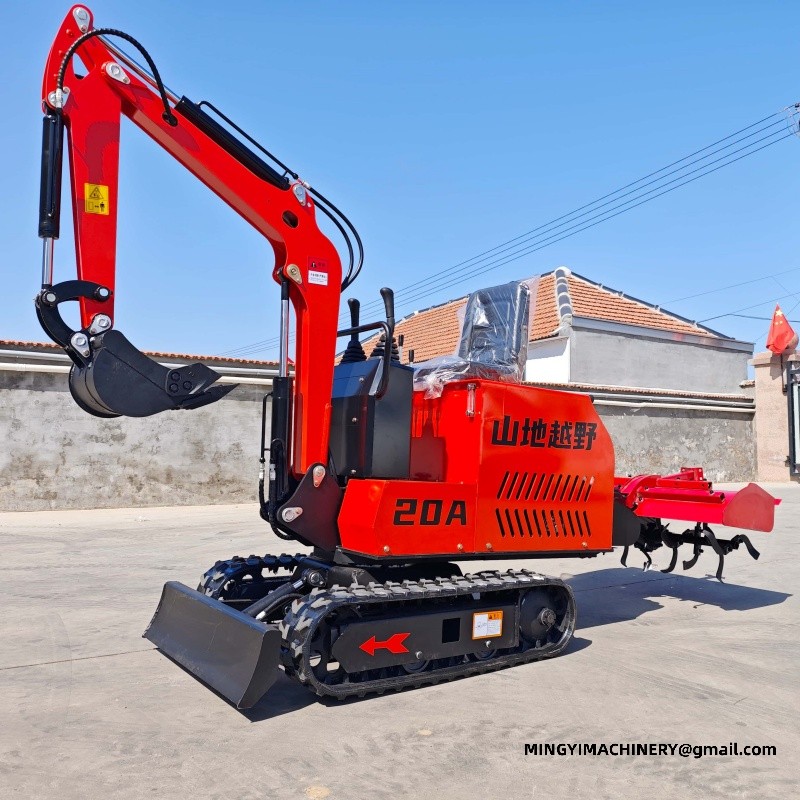 Modification of Excavator to Rotary Plough