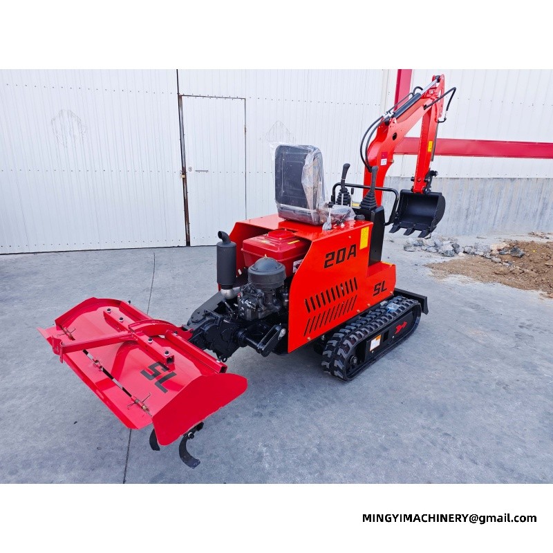 Modification of Excavator to Rotary Plough