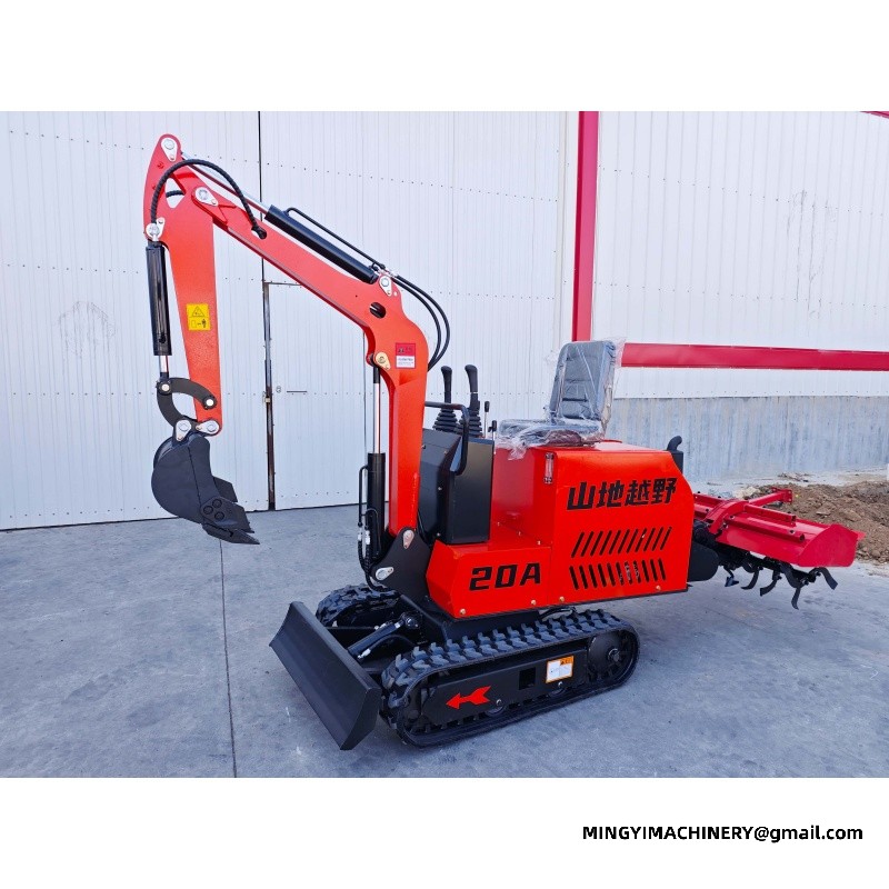 mini excavator for road repair