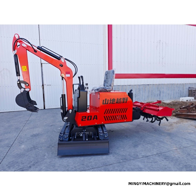 mini excavator for road repair
