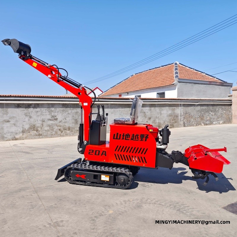 mini excavator for road repair