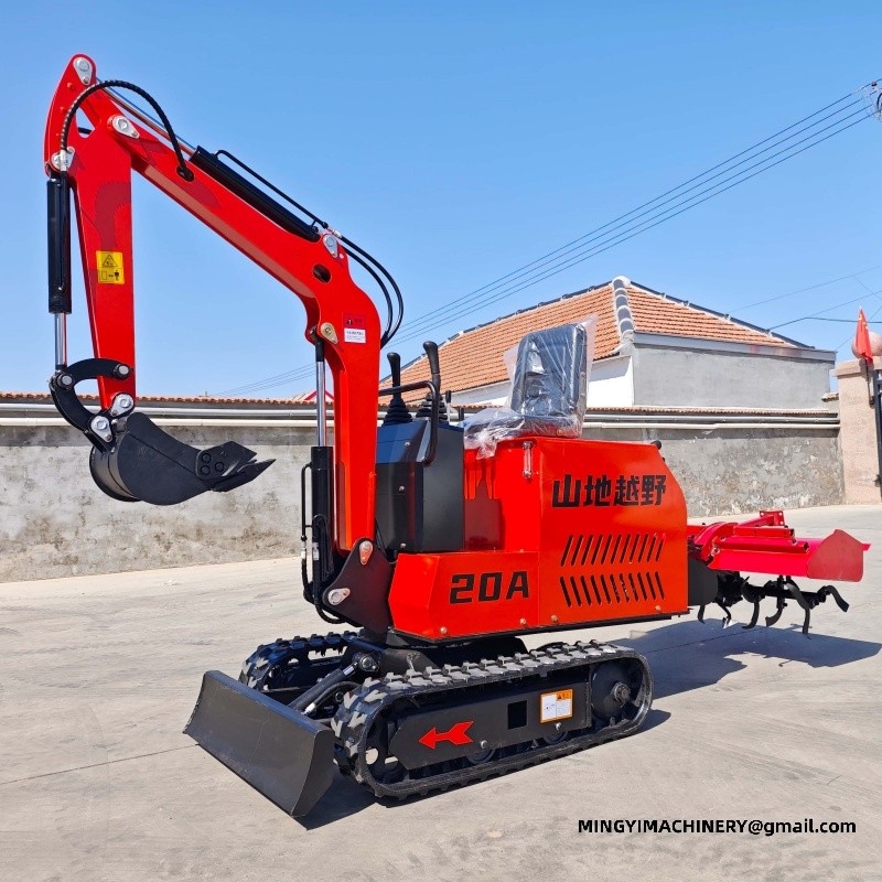 mini excavator for road repair