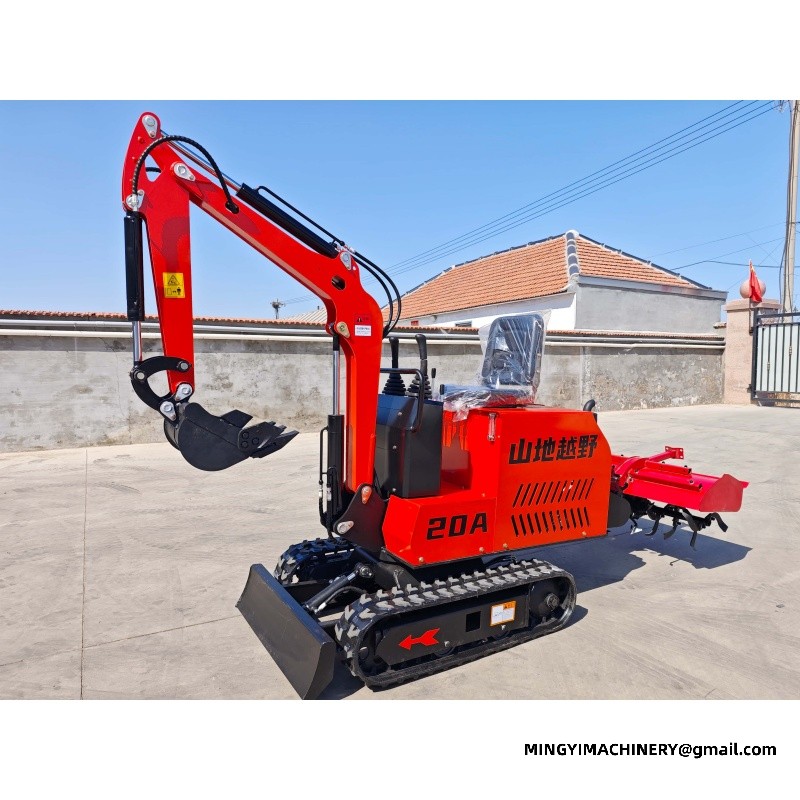 mini excavator for road repair