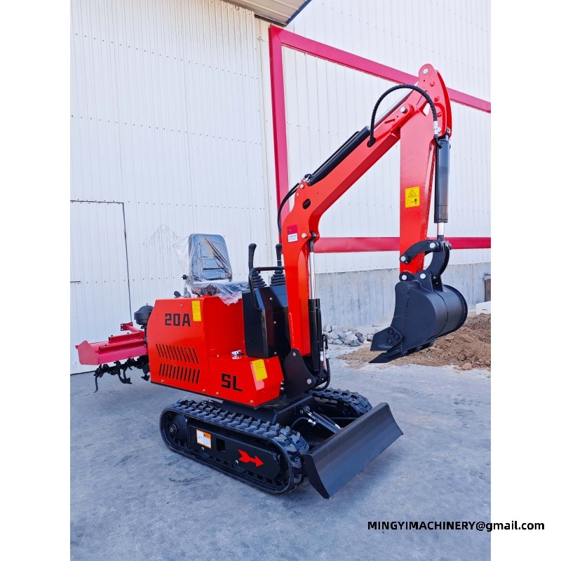 mini excavator for road repair