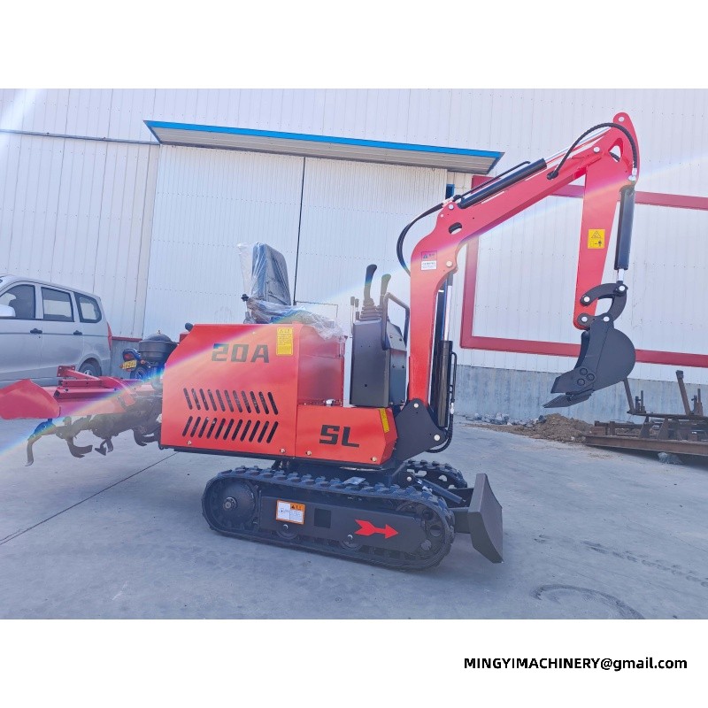 mini excavator for road repair