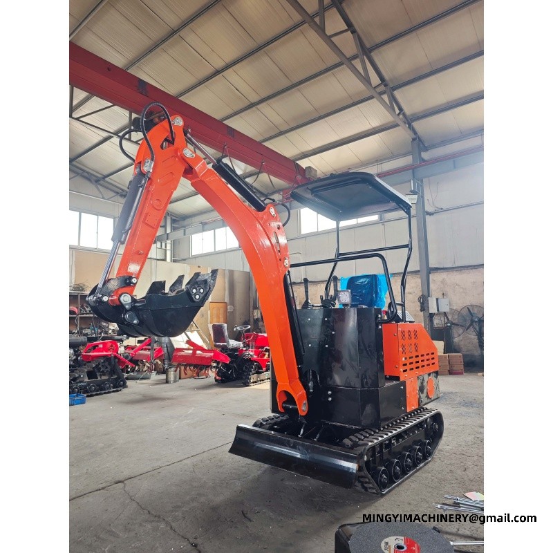 rubber track mini excavator