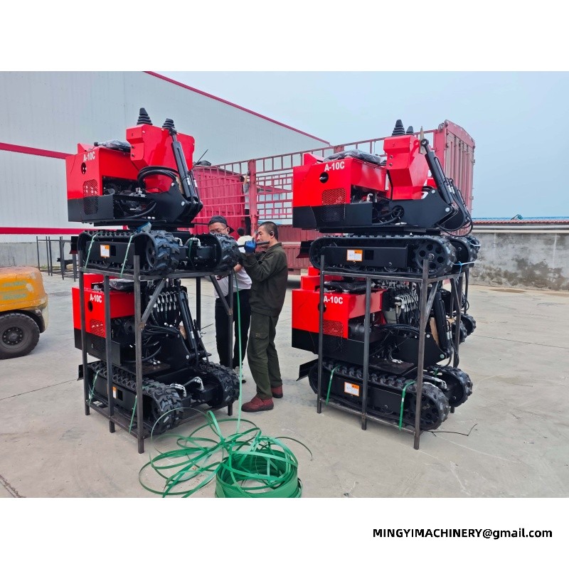 swing boom mini excavator