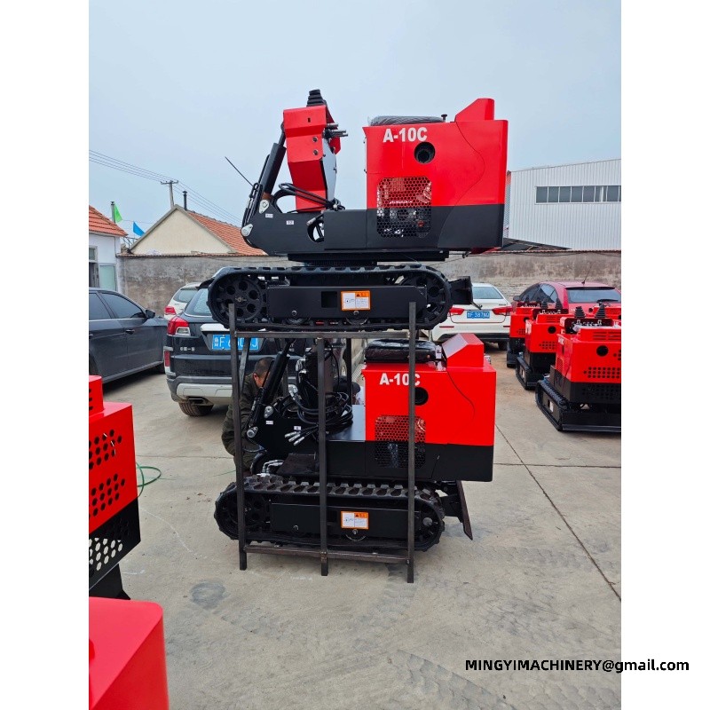 swing boom mini excavator