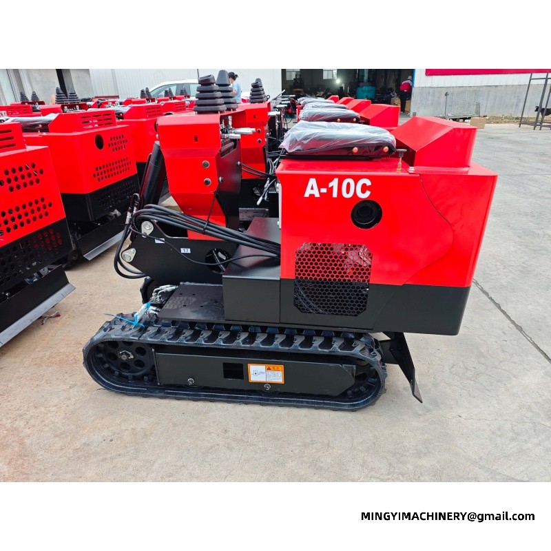 mini excavator with auger