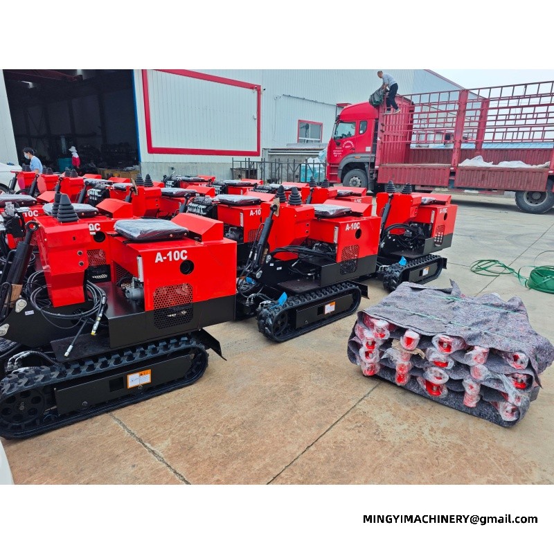 mini excavator with auger