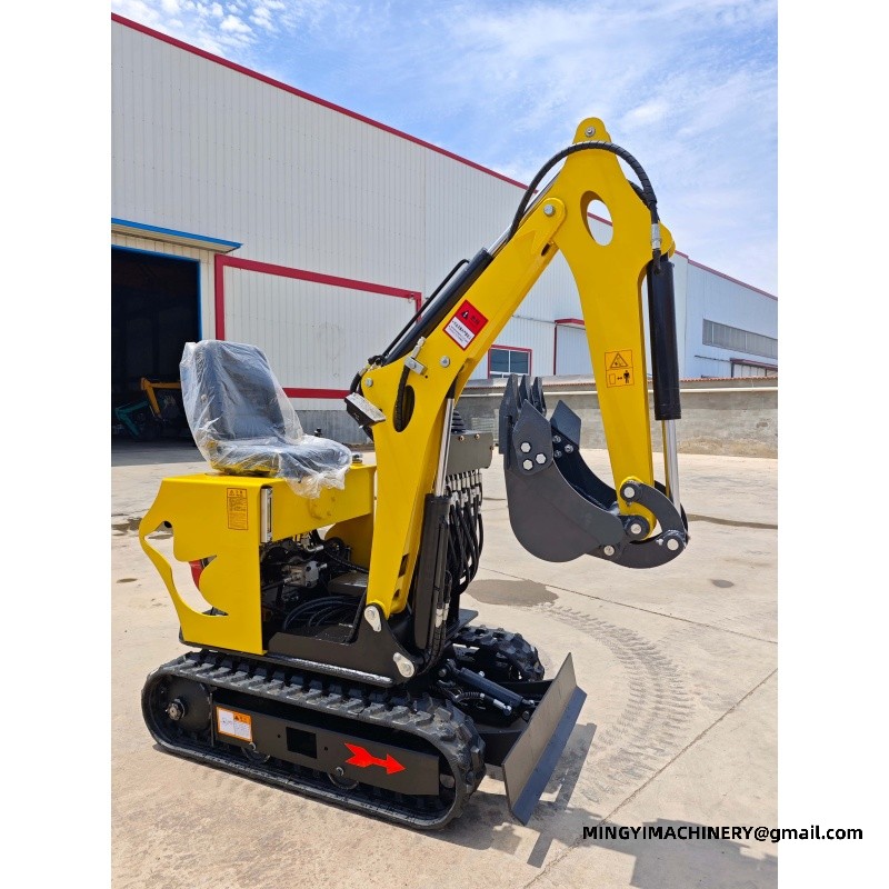 mini excavator digging trench