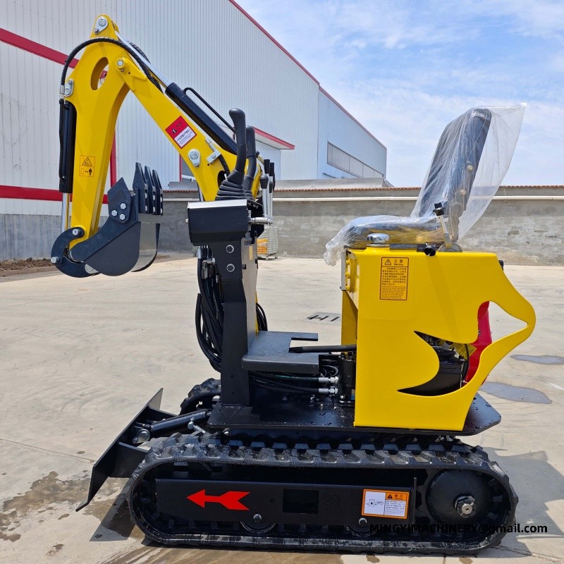 mini excavator working on site