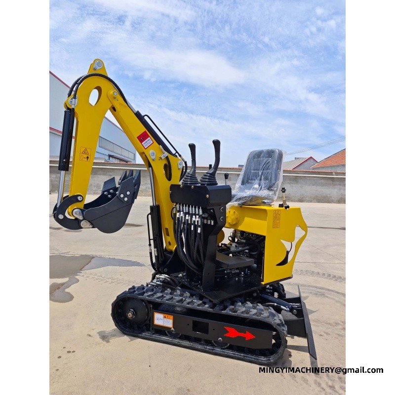 mini excavator working on site